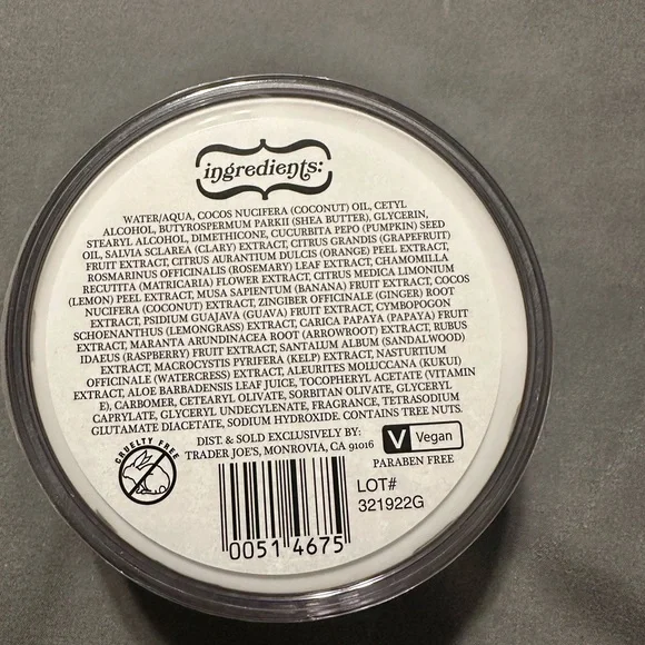 Trader Joe's Pumpkin Body Butter - Nourishing Orange Skincare - Picture 2 of 2
